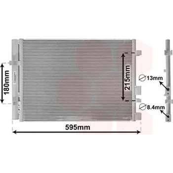 Výparník klimatizace Kondenzátor, klimatizace VAN WEZEL 82005249