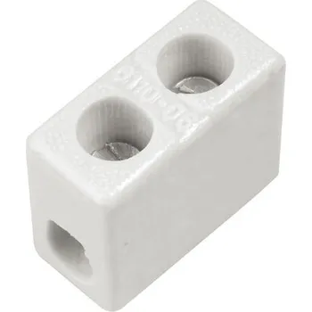 Svorkovnice keramická 6110-06 4mm² 400V 20A 1p