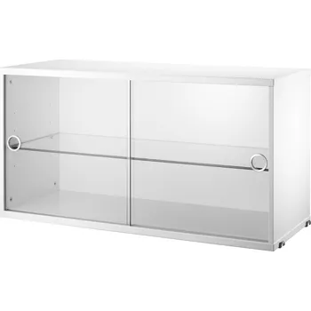 Policová skříň STRING Skříňka Display Cabinet, White
