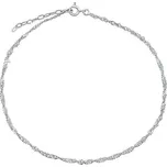 Silvego Stříbrný řetízek točený curb na nohu Caitlin ZT161295A + 2 měsíce na vrácení zboží