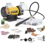 POWERPLUS Dvoukotoučová bruska s flexibilní hřídelí 120W (POWX1280)