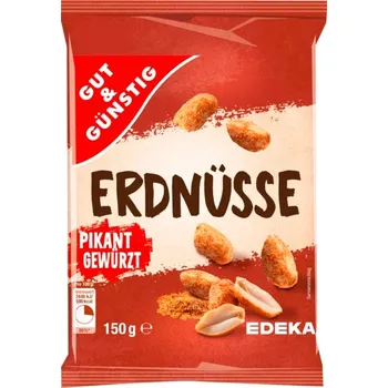 Popcorn G&G Arašídy pikantně kořeněné 150g - originál z Německa