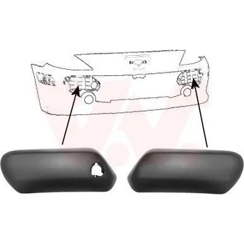 Nárazník Sada ozdobných / ochranných lišt, nárazník VAN WEZEL 4041599