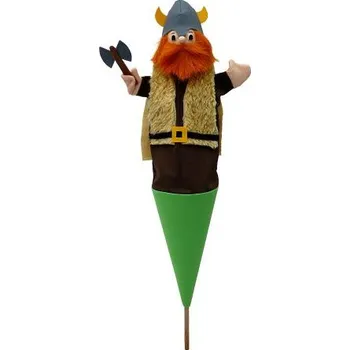 maňásek Moravská Ústředna Viking 57 cm 3v1, kornoutový maňásek