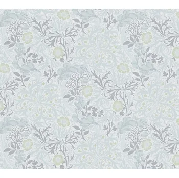 Tapeta A.S. Création | Vliesová tapeta na zeď ART OF EDEN 39059-4 | 0,53 x 10,05 m | zelená, bílá, šedá + Zelená, bílá, šedá vliesová tapeta na stěnu 390594 v rozměru 0,53 x 10,05 m