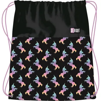 Školní sáček NASA Sáček na přezůvky a cvičební úbor St.RIGHT - RAINBOW UNICORNS