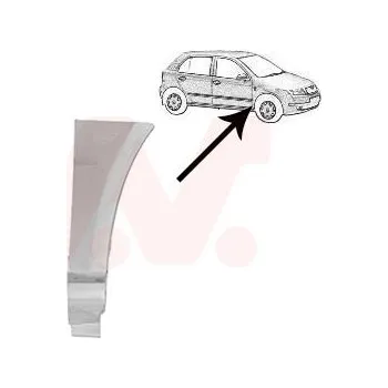 Příslušenství karosérie spodni dil zd. casti pr. blatniku P