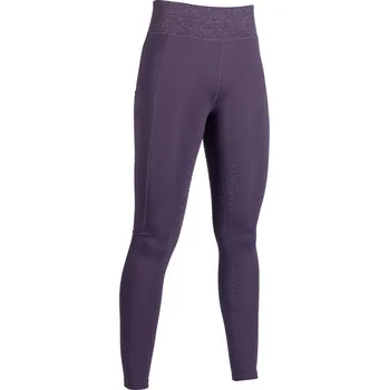 Jezdecké kalhoty HKM Legíny jezdecké Lavender Bay HKM, s gripem, dámské, dark lilac 40-42