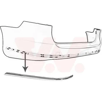 Nárazník Ozdobná / ochranná lišta, nárazník VAN WEZEL 5740553