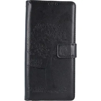 Pouzdro na mobilní telefon Obal Xiaomi Redmi 9A knížkový Černý strom sovičky (kryt neboli pouzdro na Xiaomi Redmi 9A)