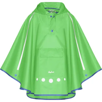 Pláštěnka Dětské poncho pončo do deště Playshoes neon ZELENÉ