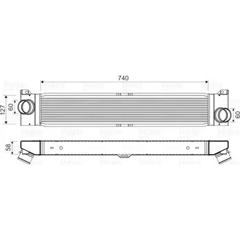 Chladič motoru Chladič turba VALEO 818569