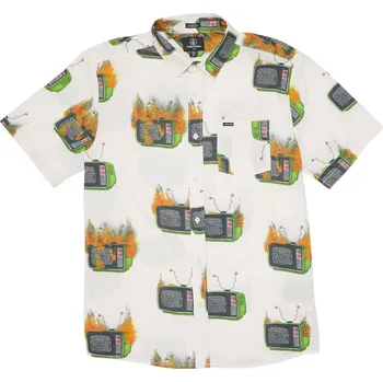 Pánská košile Košile Volcom Justin Hager Woven SS whitecap grey XL 2023 - Odesíláme do 24 hodin