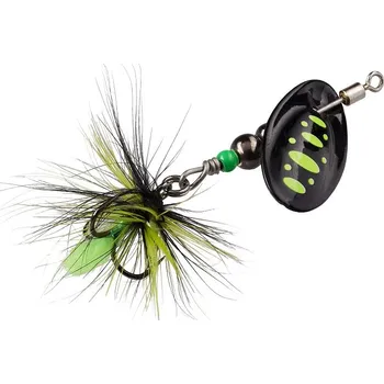 Umělá nástraha Rotační třpytka Gunki Dots Fly 2L Full Black-Chart 3,15g