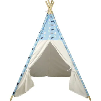 Dětský stan Mamido Dětský stan Teepee s mráčky