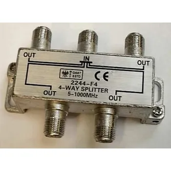 Anténní zesilovač Rozbočovač 4x 7,0dB "F" odlitek FV4