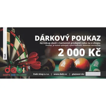 Dárkový potravinový koš Dabi shop Dárkový poukaz v hodnotě 2000 Kč e-mailem