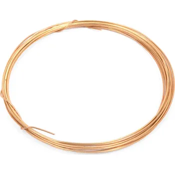 Vázací drát Drátek dekorační mosazný - 1mm 4m