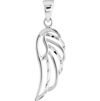 Přívěsek GEMMAX GUPWN2200 Přívěsek Andělské křídlo z bílého zlata – zlatý šperk ryzosti 585/1000 v Dárkovém balení s Certifikátem GUPWN-22001