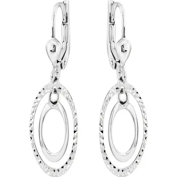 Náušnice GEMMAX Působivé visací náušnice z bílého zlata – zlatý šperk ryzosti 585/1000 v Dárkovém balení s Certifikátem GLEWN-22891