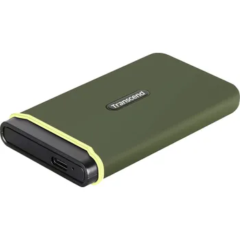 Externí pevný disk Transcend ESD380C 1 TB, externí SSD disk, USB-C®, USB-A, zelená
