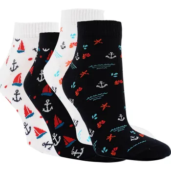 Dámské ponožky Dámské letní kotníkové elastické námořnické ponožky RS 39-42 mix barev