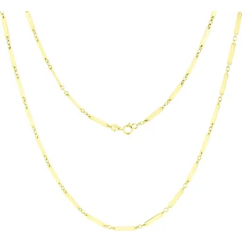 Náhrdelník GEMMAX Zlatý článkový náhrdelník, délka 45 cm – zlatý šperk ryzosti 585/1000 v Dárkovém balení s Certifikátem GUNYN-45-43741