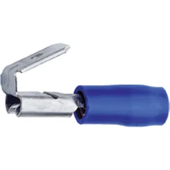 Klauke 730AZ faston zásuvka s odbočkou Šířka zástrčky: 6.3 mm Tloušťka konektoru: 0.8 mm 180 ° částečná izolace modrá 1 ks