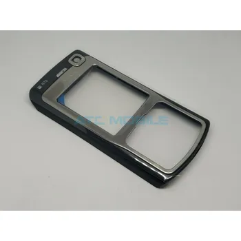 Náhradní kryt pro mobilní telefon Přední kryt telefonu Nokia N-70, barva černá se stříbrným ornamentem kolem LCD a klávesnice (Black - a zpět 13 Kč s ATC Clubem