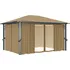Zahradní altán vidaXL Altán se závěsy 4 x 3 x 2,7 m