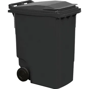 Popelnice Popelnice s kolečky, plastová, objem 360 l, antracit