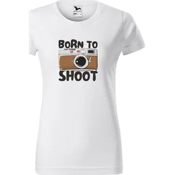 Dámské tričko Dámské tričko - Born to shoot Velikost: 2XL
