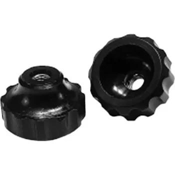 Nábytkové kování Hvězdice plastová s vnitřním závitem Série JJW průchozí JJW-P 50 M8 průchozí