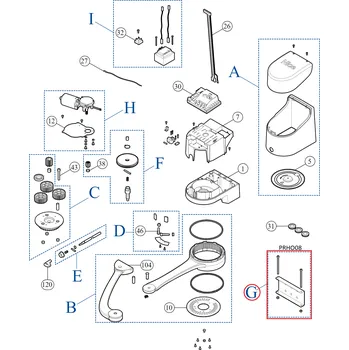 Pohon brány NICE PRHO08 kit držiaku ramena pre HOPP