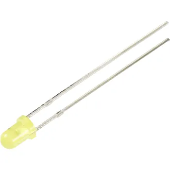 Dioda TRU COMPONENTS LED s vývody žlutá kulatý 3 mm 330 mcd 30 ° 12 mA 5 V