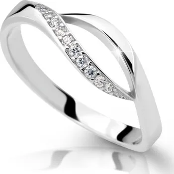 Prsten Cutie Jewellery Prsten z bílého zlata s čirými zirkony model 2346 vel. 54 – zlatý šperk ryzosti 585/1000 v Dárkovém balení s Certifikátem GLRWB-54-16921