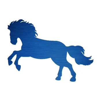 Samolepící dekorace SAMOLEPKA Kůň 098 levá běh (65 - škrábaný kov modrý) NA AUTO, NÁLEPKA, FÓLIE, POLEP, TUNING, VLASTNÍ TEXT, TISK, AUTOSAMOLEPKY.cz, POLEPY, OBRÁZEK, LOGO, SAMOLEPKY
