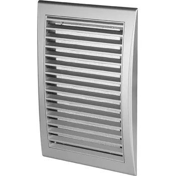 Větrací mřížka Den Braven Mřížka větrací s rámem a síťov. 140 x 210 mm, Elegant, stříbrná
