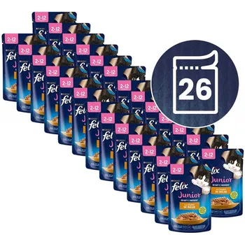 Purina Felix Fantastic Junior kapsička kuře v želé, 26x 85 g