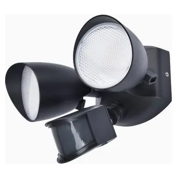 Nástěnné svítidlo Lutec 7622222012 LED venkovní nástěnné svítidlo Shrimp s pohybovým čidlem , 23,5W , 1700lm , 4000K , IP44 , Černá d-LT7622222012