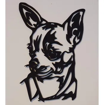 Obraz Čivava obraz - Tmavě hnědá lazura