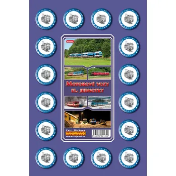 Dřevěná hračka Pexeso Motorové vozy el. jednotky