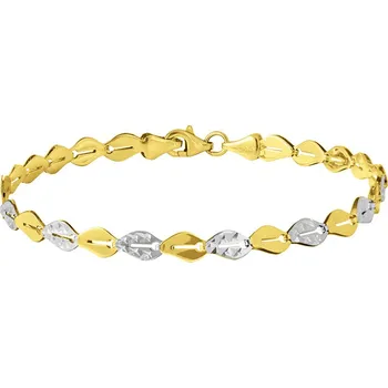 Náramek GEMMAX Zlatý dámský náramek délka 19 cm – zlatý šperk ryzosti 585/1000 v Dárkovém balení s Certifikátem GLBCN-19-32861