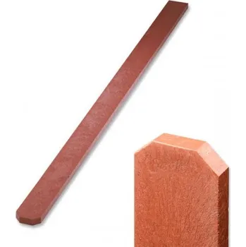 Plotovka Plotovka recyklát cihlová tříhranná 21x78 mm x různé délky Délka v mm:: 800 mm