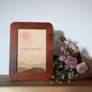 Rám na obraz DAALO Dřevěný fotorámeček - tmavě hnědý - AKCE!