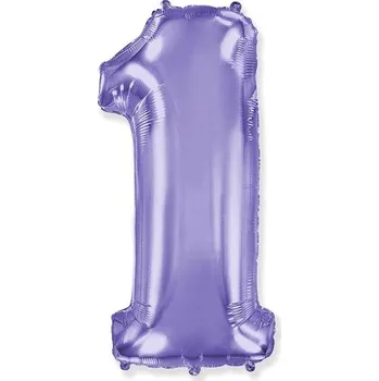 Balónek Balón foliový číslice fialová - lila 102 cm - 1