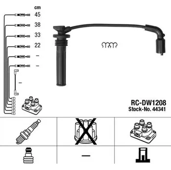 Zapalovací kabel Sada kabelů pro zapalování NGK 44341