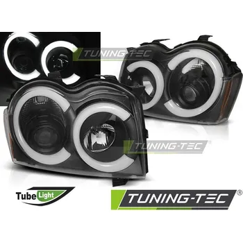 Přední světlomet PŘEDNÍ SVĚTLA CHRYSLER JEEP GRAND CHEROKEE 05-08 ČERNÁ TUBE LIGHT