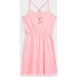 4F 4FJSS23TDREF026 LIGHT PINK Dívčí šaty EU 146