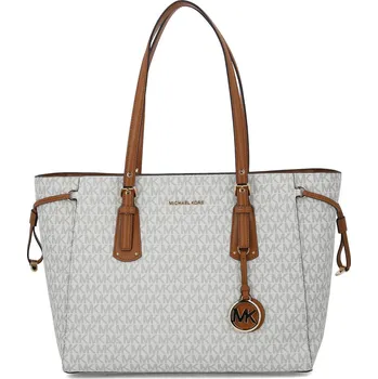 Módní doplněk Michael Kors Kabelka shopper VOYAGER | Barva:krémová | Velikost:OS